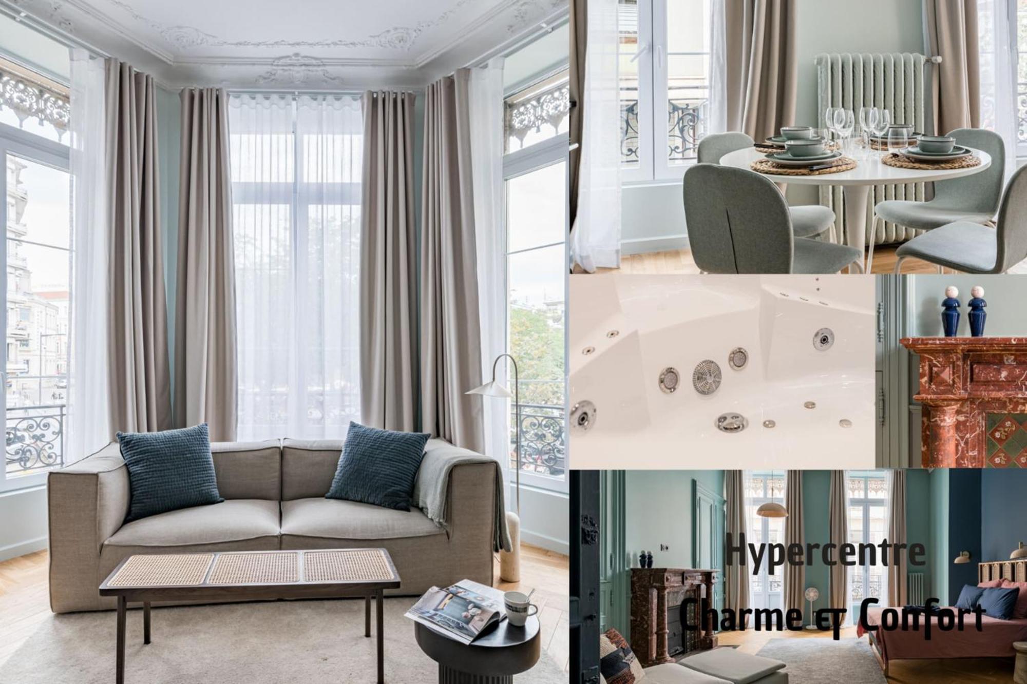 Beige Hospitalite - Gisele - Ultralux Balneo - Neuf 2 Chambres Saint-Etienne  Kültér fotó